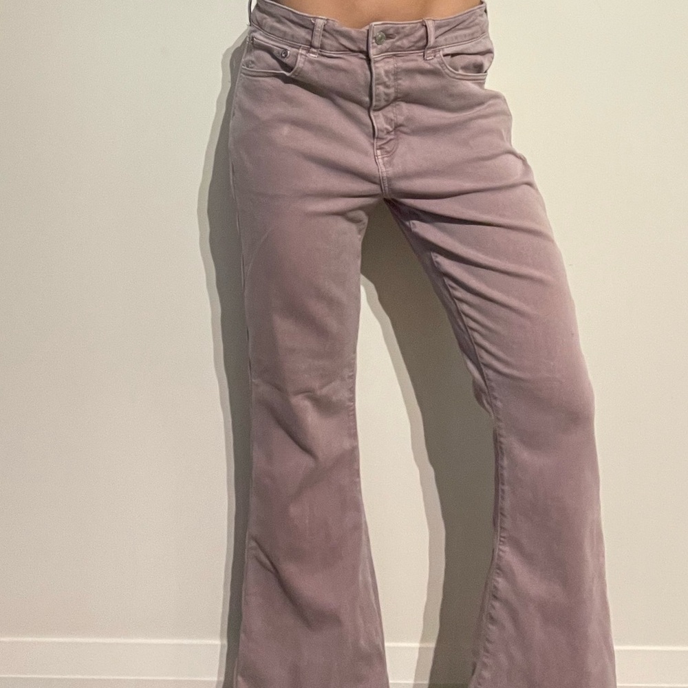 American Eagle Outfitters Pink Flare Jeans